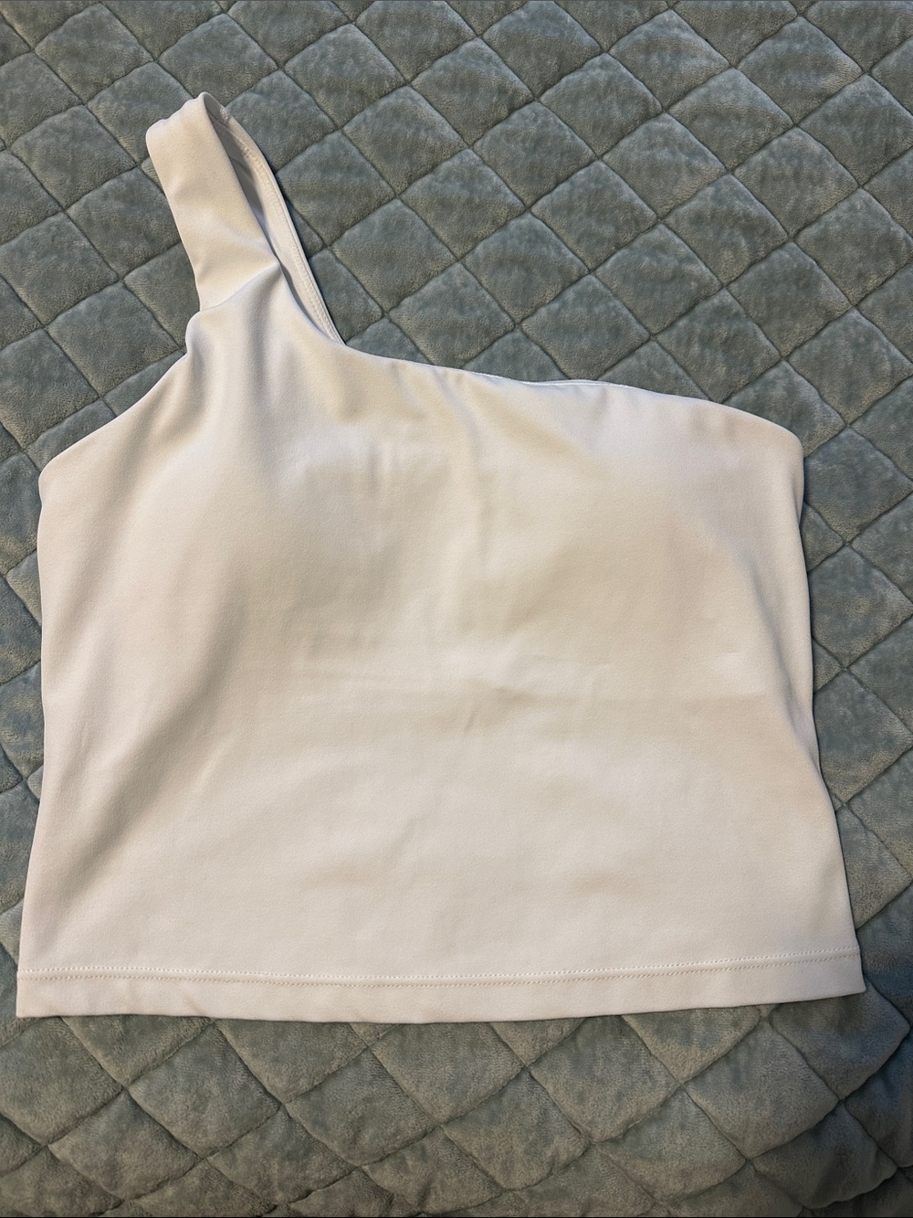 Amazon White One-Shoulder Tank Top
